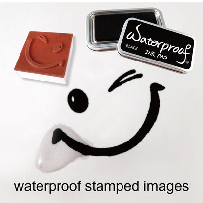Ink Pads for Rubber Stamps;  Rubber Stamps Pads- Permanent;  Waterproof;  Stamp Pads for Card Making;  Scrapbooking Supplies;  Christmas Ink Stamps;  Hand Stamp Ink Pad;  Non-Toxic (5 Ink Pad Bundles)