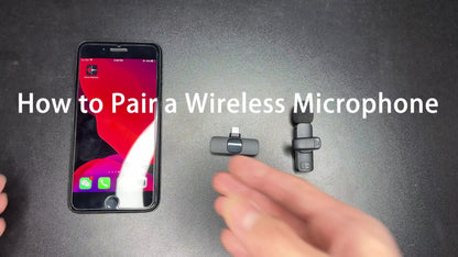 Professional Wireless Lavalier Lapel Microphone For IPhone IPad Plug & Play Lapel Clip-on Mic For YouTube TikTok Interview Live Stream Video Recording Auto-sync