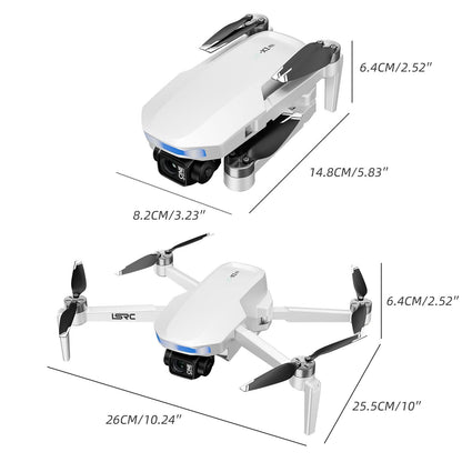 S-X1 GPS Drone, 20-30 Minute Flight, Dual HD 50fps Cameras, 3-Axis Gimbal, 5MP Stabilized Images, Auto Low Power Return, Large Screen Remote