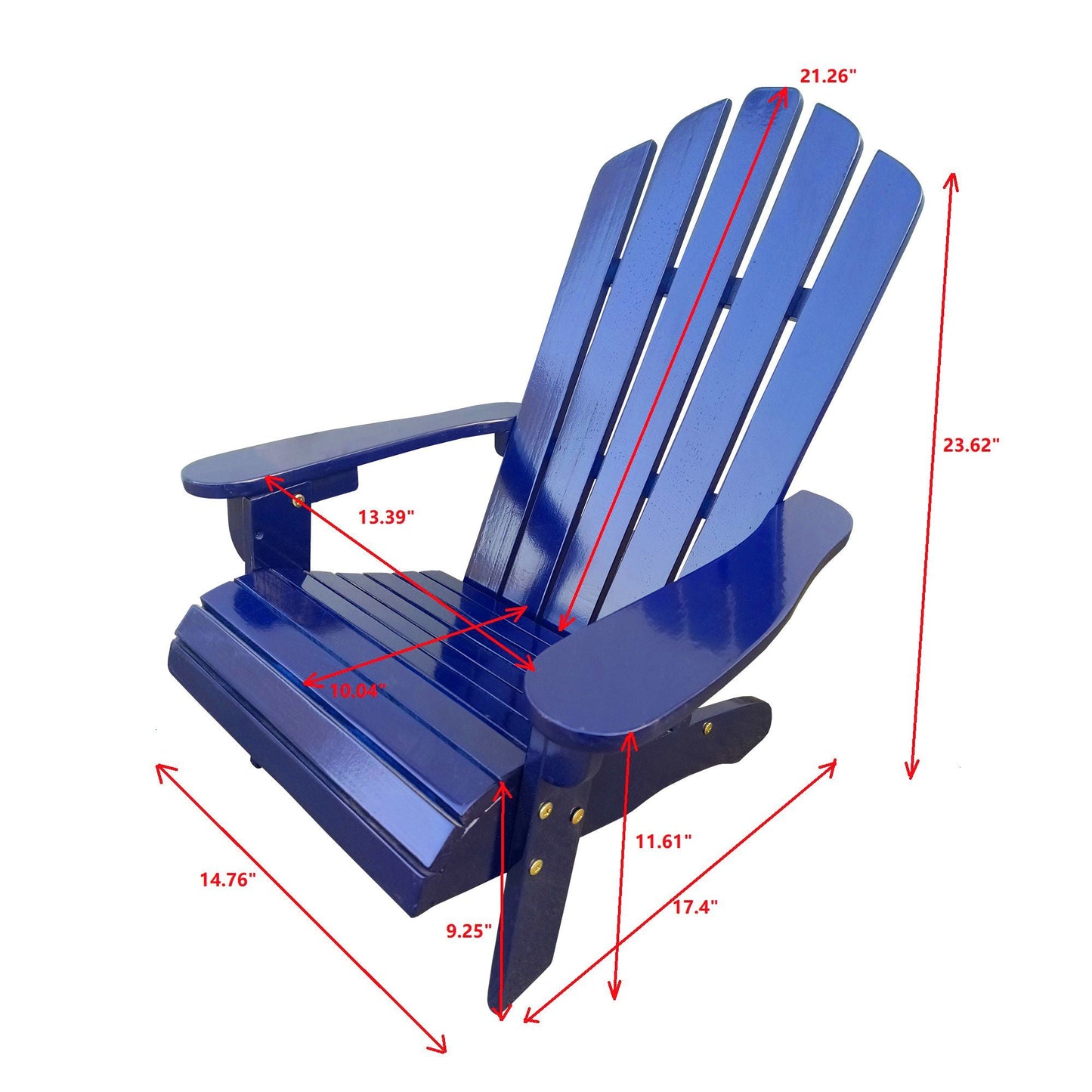 Outdoor or indoor Wood children Adirondack chair