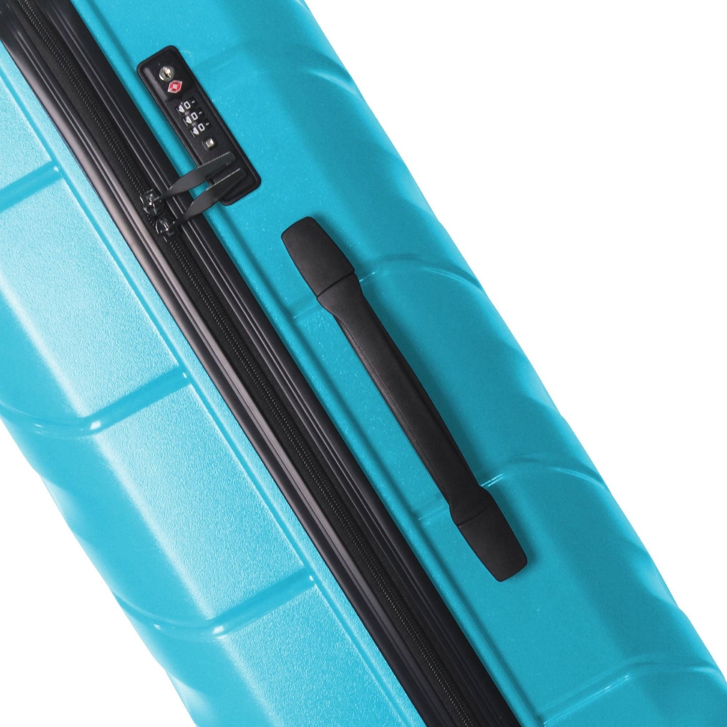 3-Piece Luggage Sets (20", 24", 28"), Suitcase with Wheels, Hardside Suitcase With Four Spinner Wheels and Scratch-Resistant Surface, Peacock Blue