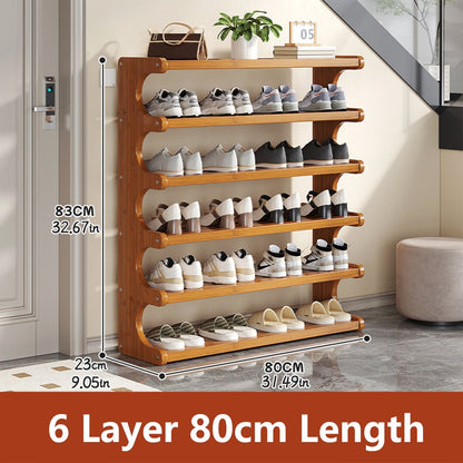 5/6-layer practical storage rack, shoe rack, space-saving design, multi-layer independent storage rack, wood grain finish, easy to assemble, self-supporting cubic shoe storage rack, storage rack, sui