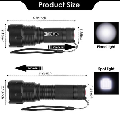 Portable LED Rechargeable Flashlight for Night Walking