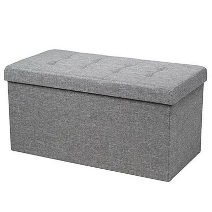 31.5 Inch Storage Ottoman Footrest with Removable Storage Bin