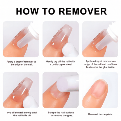 SheSlay Nail Glue Remover 10ml – Quick & Easy Removal for Fake Nails, Acrylics, Press-Ons & Rhinestones