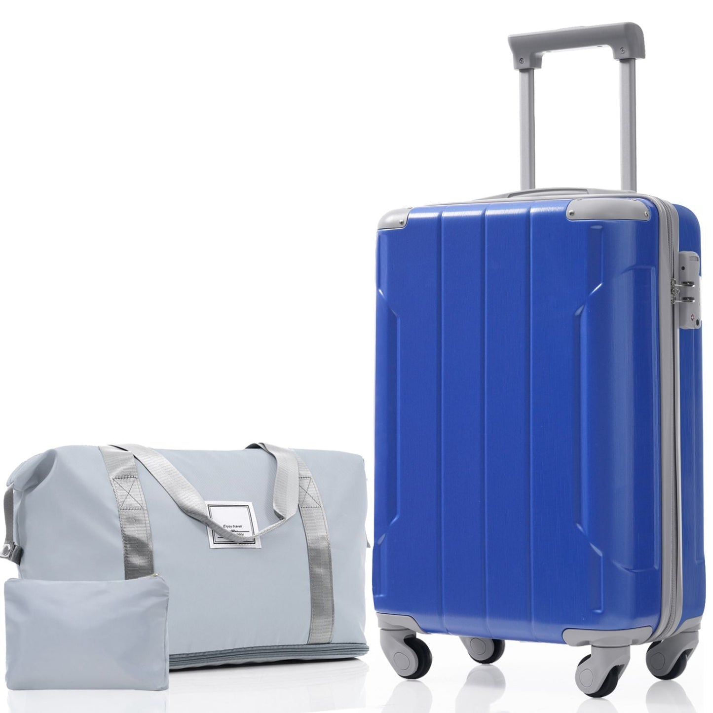 20 Inch Carry On Luggage Set 3 Piece with Spinner Wheels, Lightweight Hardshell ABS Suitcase for Weedend Getaways, Business Travel