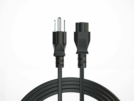 5 Core Replacement UL Listed AC Wall Power Cord 10 Feet 3 Prong Universal AC Cable for LG TV Dell HP Asus Toshiba Lenovo Acer Samsung Laptop Notebook Computer Charger PL 1002