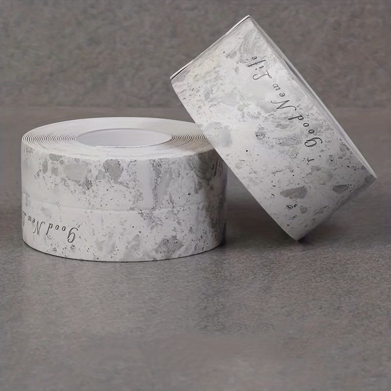 1roll Waterproof Mildew-proof Toilet Caulk Strip, Self-Adhesive Sealing Tape For Kitchen Bathroom, Bathroom Waterproof Tape To Avoid Wet, Kitchen Sink Beautiful Seam Stickers