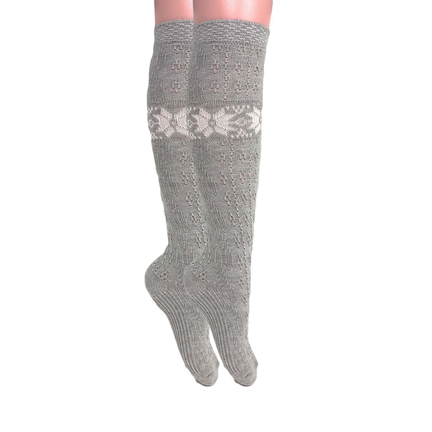 Cotton Knee High Knitted Socks for Women Novelty Knee Socks 1 Pair