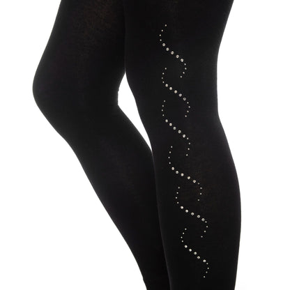 Bamboo Leggings for Women Soft Stretchy Full Length Elastic Leggings with Fancy Accessories