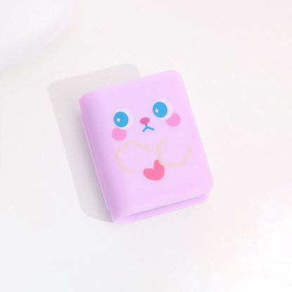 1pc Eraser Scrunchie For 2pcs Stationery Book Shaped Scrunchie Multifunction Creative Gift