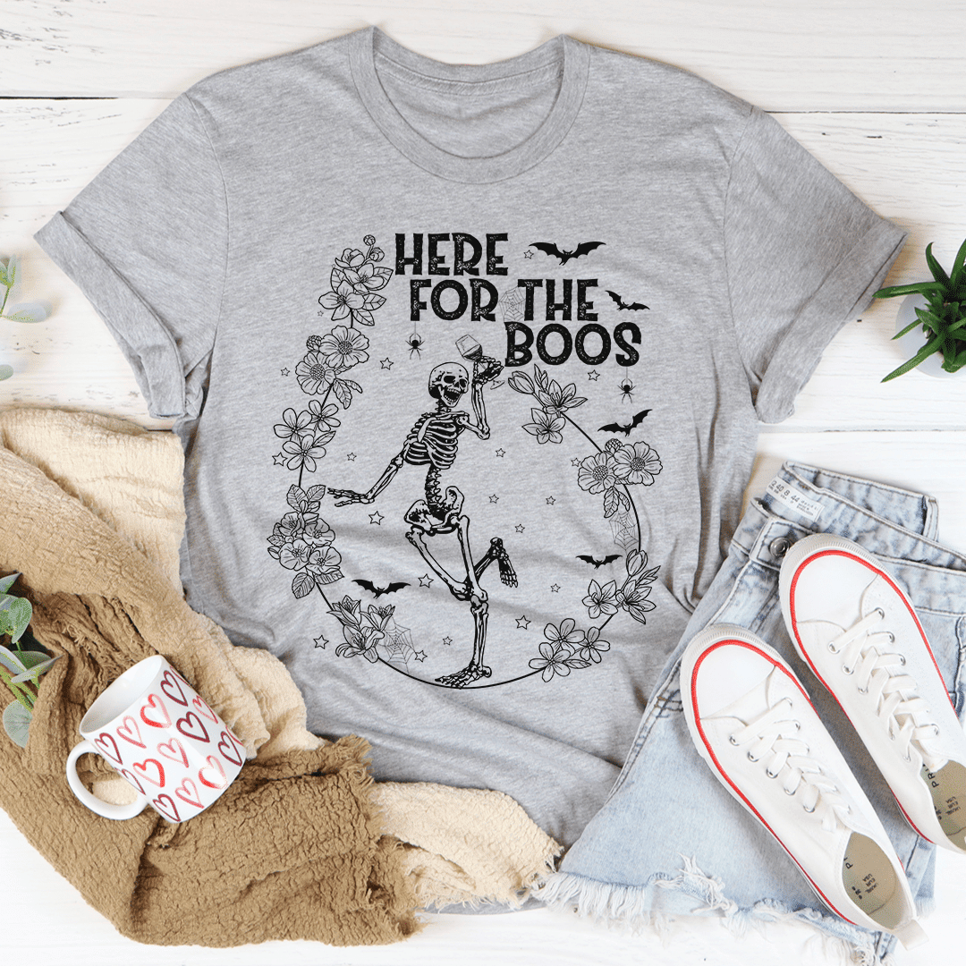 Here For The Boos Wine T-Shirt