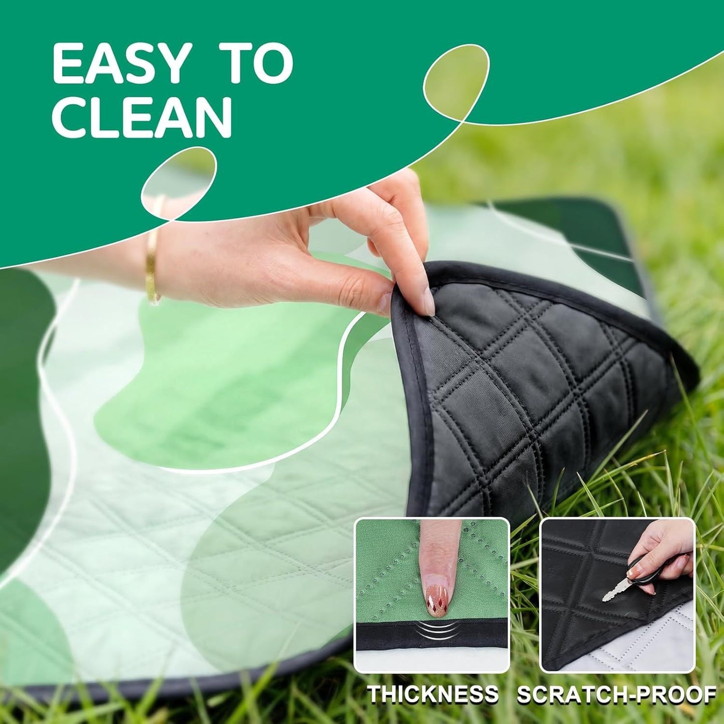 Waterproof Picnic Blanket Outdoor Camping Beach Mat Extra Large Foldable Car Essential Roadtrip Gadget Rv Accessories Glamping Tent Gear Must Haves Hiking Stuff Backpacking Necessities Gift