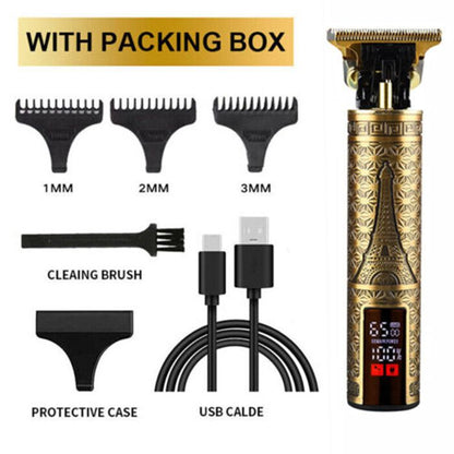 Professional Mens Hair Clippers Trimmer Machine Cordless Beard Electric Shaver