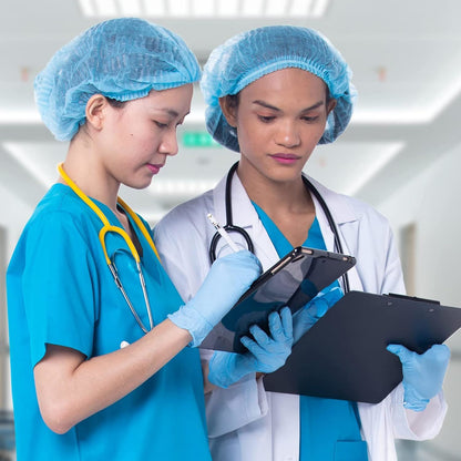 Bouffant Hair Nets 21'; Blue Unisex Disposable Hair Covers for Nurses 1000 Pack; Polypropylene Disposable Hair Caps; Breathable and Lightweight Bouffant Caps with Elastic Band
