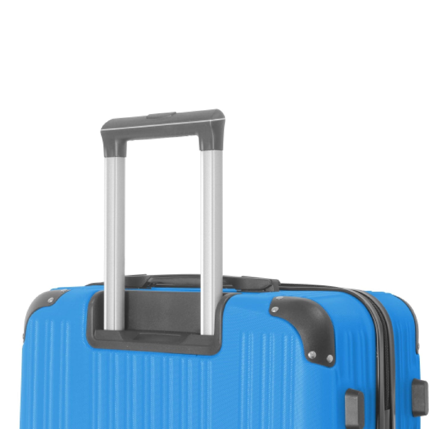3-Piece Lightweight ABS Hardshell Luggage Set (20", 24", 26") in Deep Blue with Spinner Wheels, TSA Lock, and Adjustable Telescopic Handle - Durable Travel Suitcases