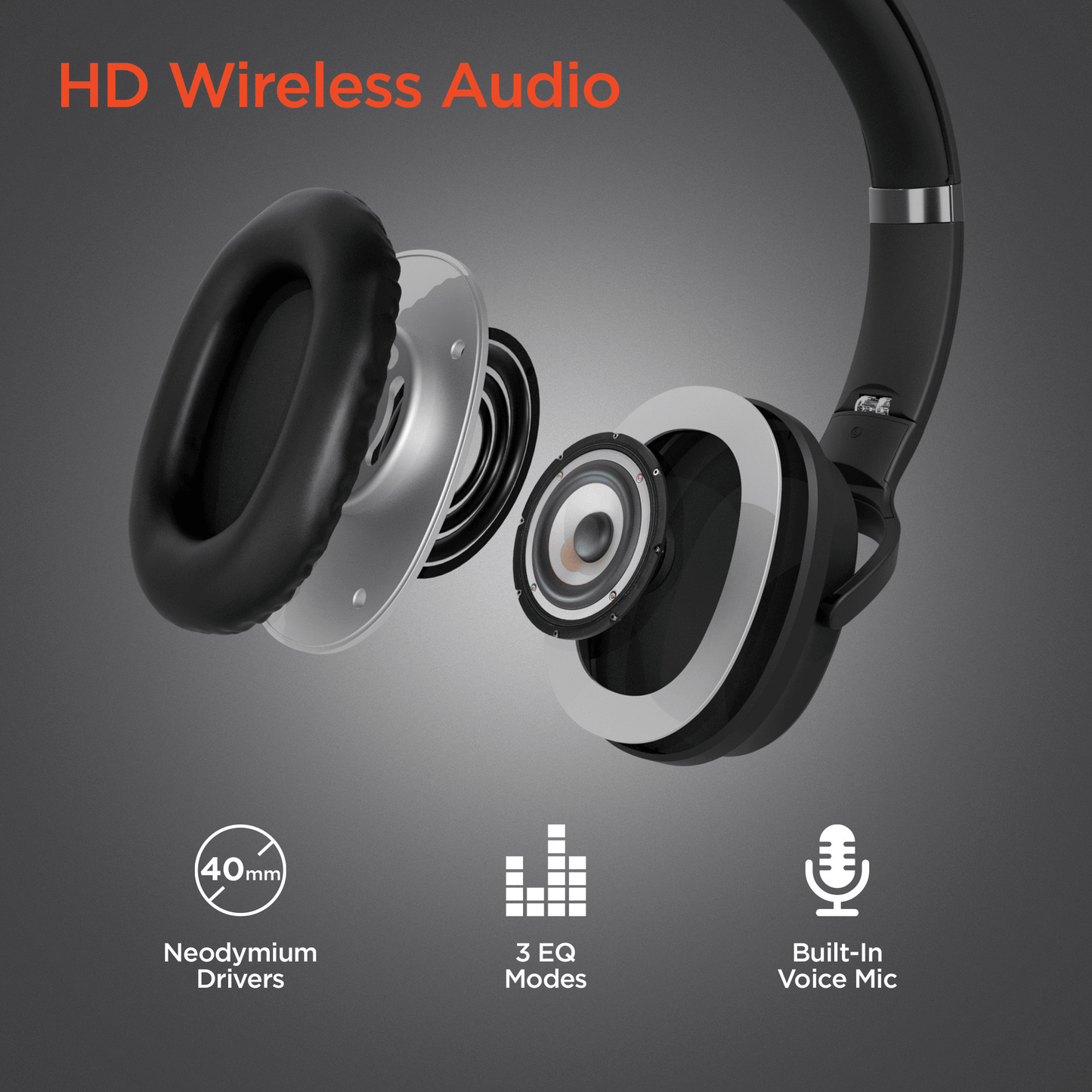 HyperGear Flip 2-in-1 Headphones Plus Speaker