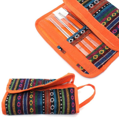 Outdoor Tableware Set Camping Barbecue Tableware Picnic Bag