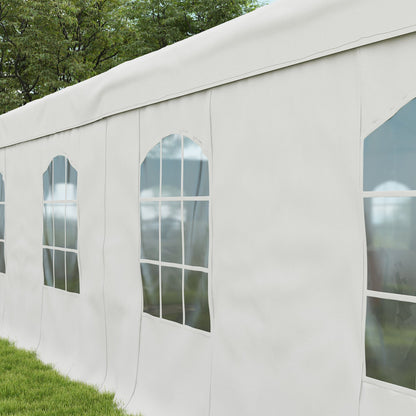 Heavy Duty Party Tent, 19.5' x 39' Large Sun Shade Canopy Tent for Parties, Wedding, Events, BBQ Grill, White