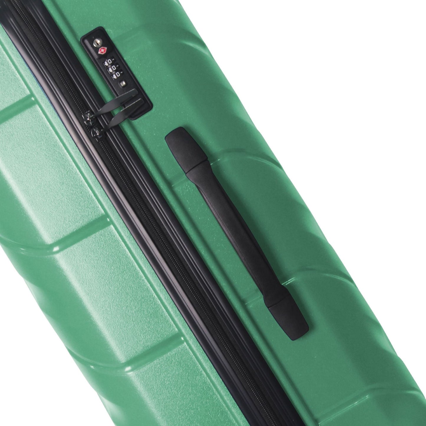 3-Piece Luggage Sets (20", 24", 28"), Suitcase with Wheels, Hardside Suitcase With Four Spinner Wheels and Scratch-Resistant Surface, Green