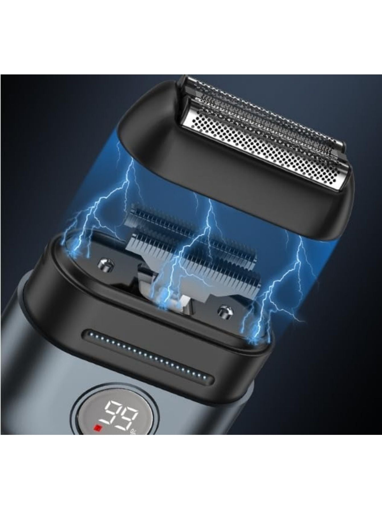 ZCYLPT Foil Shaver,Magnetic Electric Shaver for Men,Mini Reciprocating Portable with USB-C Rechargeable, Waterproof, Cordless, Double Floating Blade,Black