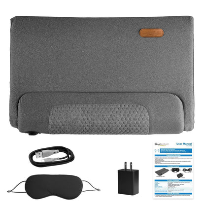 Neck Massager Pillow Ergonomic Massager Memory Foam Pillow with 3-Level Heating 3-Intensity Vibration 30Min Timer for Neck Back Shoulder Pain Relief