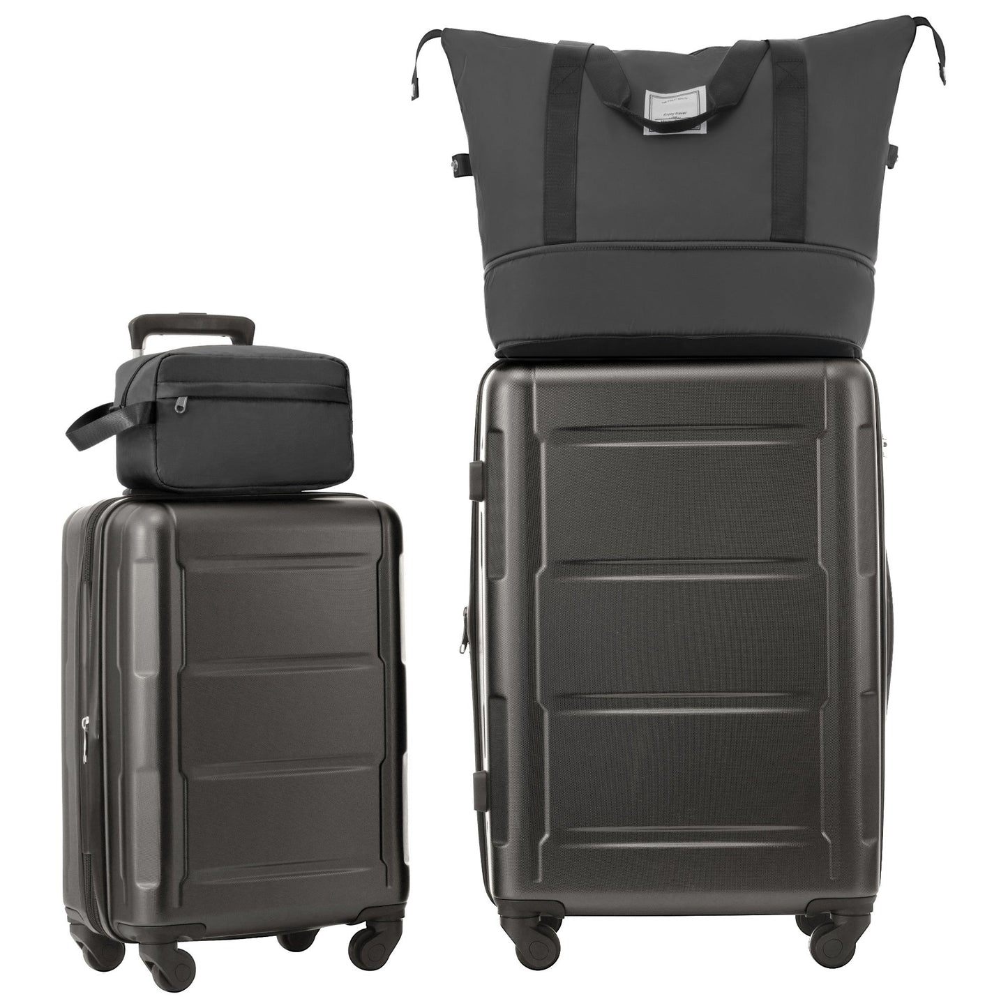 2 Piece Luggage Set with Bags Expanable Spinner Wheels ABS Lightweight Suitcase with TSA Lock 20inch+28inch