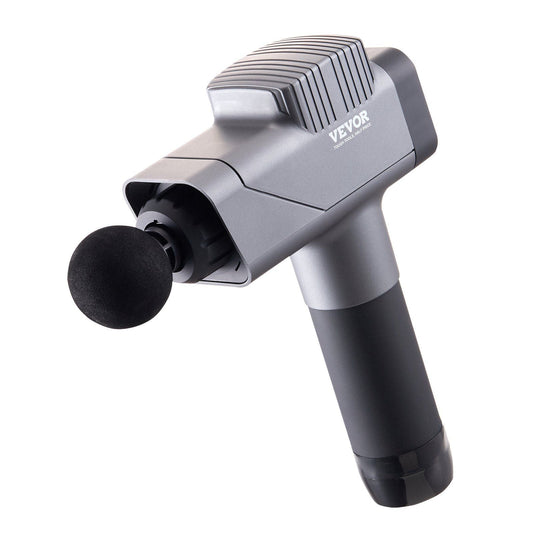 VEVOR Deep Tissue Percussion Massage Gun - 8 Speeds & 6 Heads for Athletes, Portable Handheld Massager for Pain Relief & Muscle Recovery