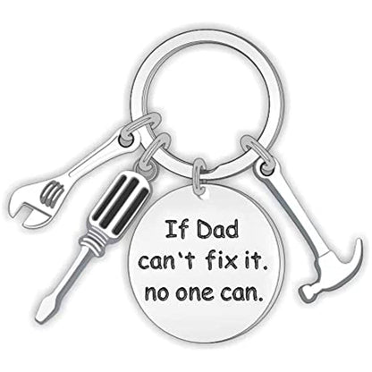 Father's Day Gifts Dad Keychain From Son Daughter Children Dad Gifts Keychain for Stepdad Christmas Birthday Gifts for Men