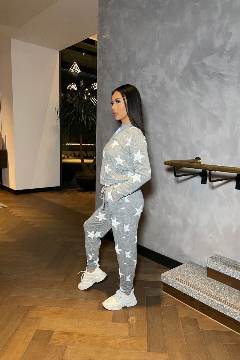 Jogger Lounge Set Star Print