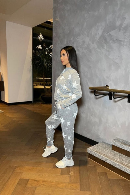 Jogger Lounge Set Star Print