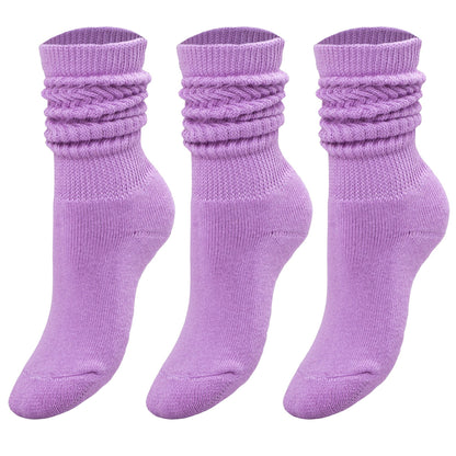 3 Pairs Kids Slouch Socks