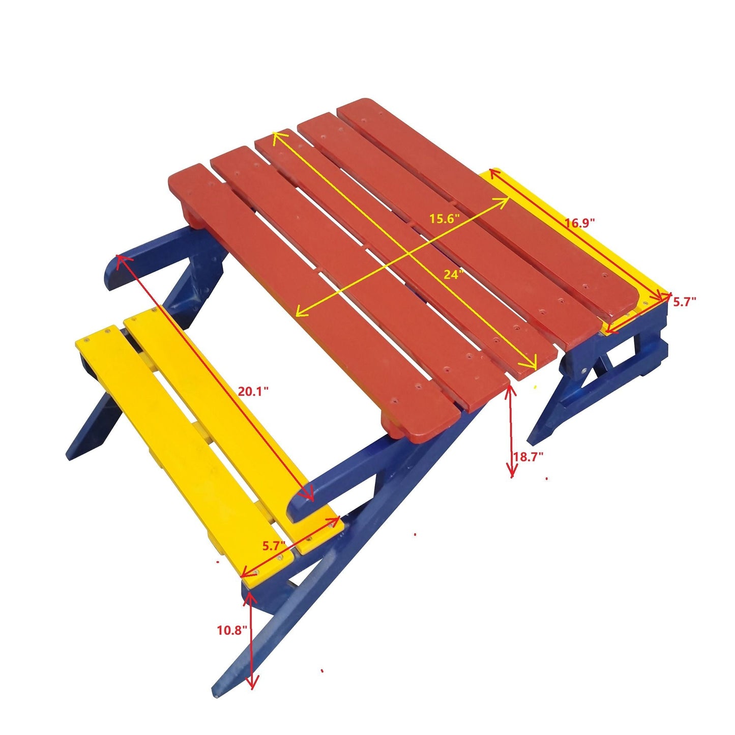 KID'S MULTI-FUNCTIONAL ARM CHAIR;  TABLE+ 2 BENCHES; All-in-one