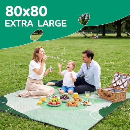 Waterproof Picnic Blanket Outdoor Camping Beach Mat Extra Large Foldable Car Essential Roadtrip Gadget Rv Accessories Glamping Tent Gear Must Haves Hiking Stuff Backpacking Necessities Gift
