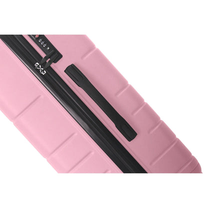 Luggage Sets ABS Hardshell 3pcs Luggage, Lightweight Durable Suitcase sets Spinner Wheels Suitcase with TSA Lock 20''24''28'' Available(Pink)