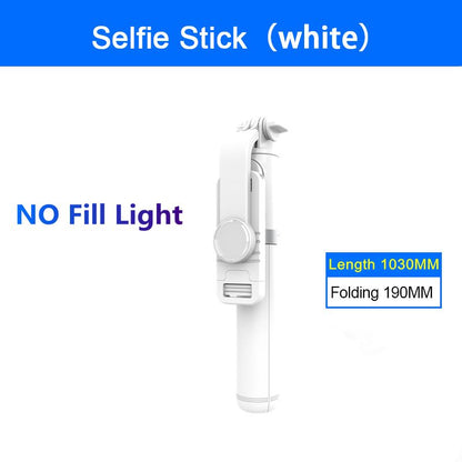 New Selfie Stick Bluetooth Wireless Remote Control Selfie With Fill Light Foldable Monopod Tripod for mobile Phone Holder