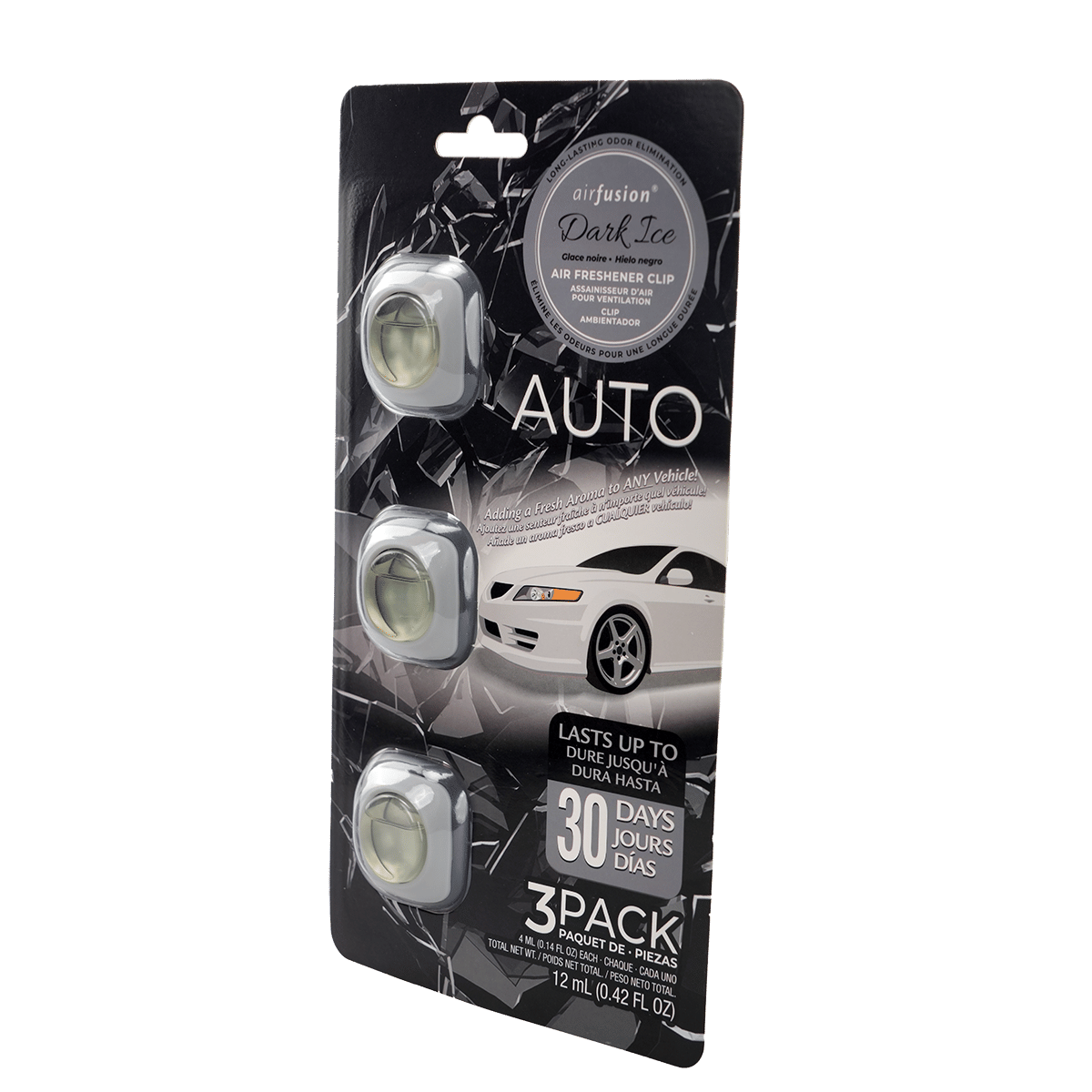 3 Pack Car Air Fresheners - Long Lasting Vent Clips For Men & Women, 3 Pack Up To 90 Days Fits All Car Refresher Odor Eliminator, New Car Scent Variety Pack