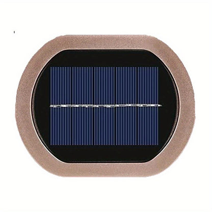 1pc 2 LEDs Solar Wall Light UP And Down Illuminate Outdoor Sunlight Sensor Lamp Waterproof Modern Nordic Style Decor For Home Garden Porch (Warm White & Cold White) (Bronze)