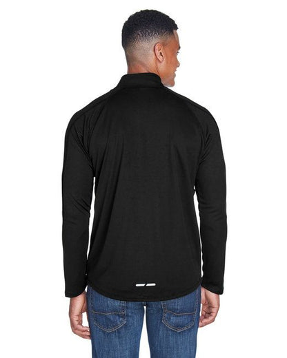 Men's Radar Quarter-Zip Performance Long-Sleeve Top - BLK/ TRU ROYAL - L