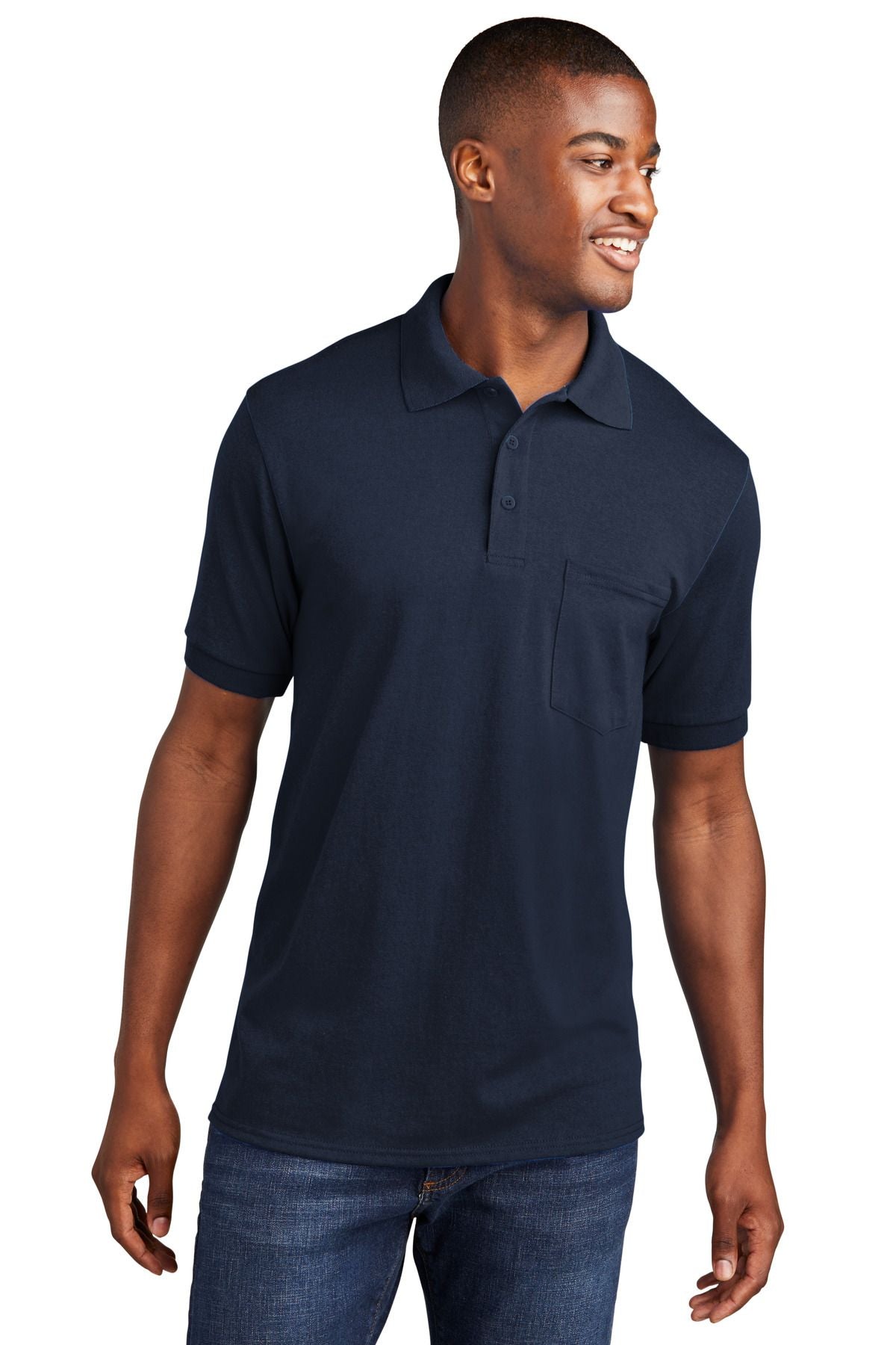 Port & Company Core Blend Jersey Knit Pocket Polo KP55P