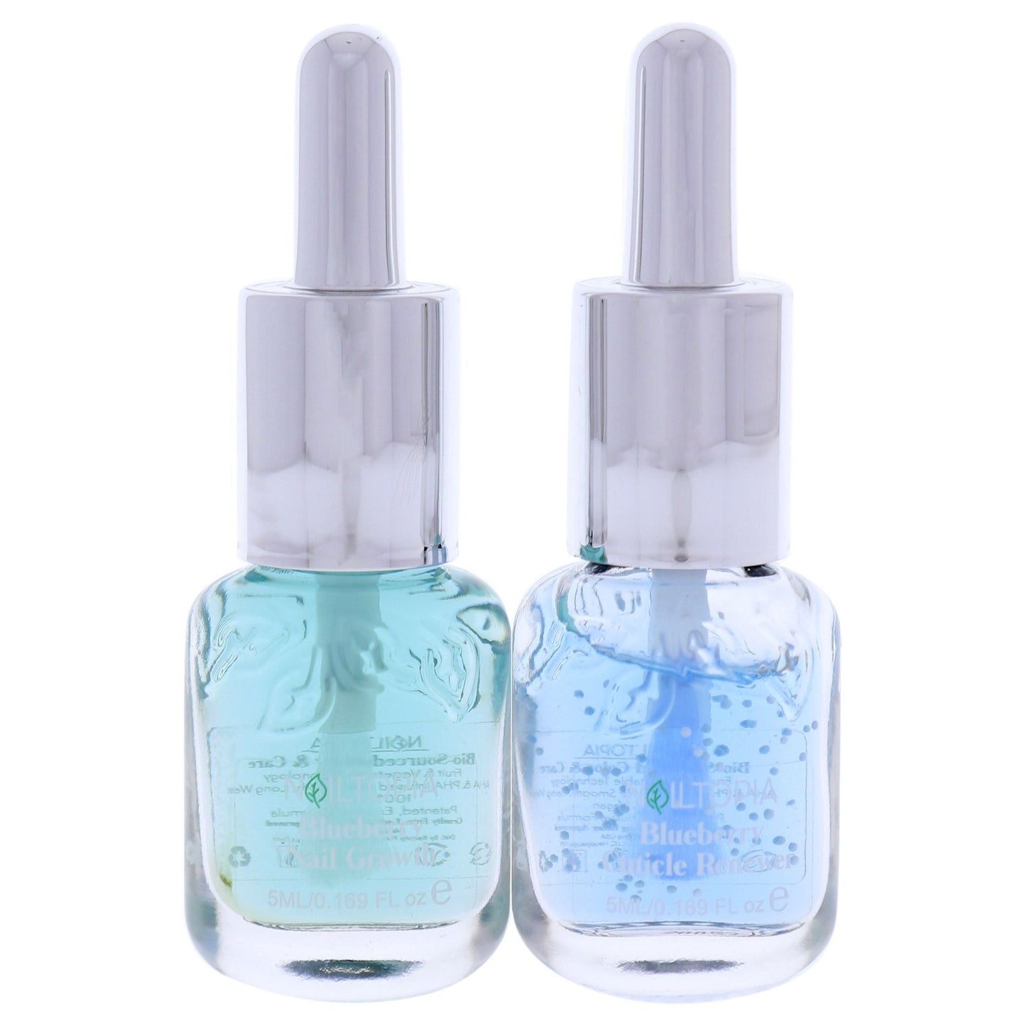 Nailtopia Long Nails Essential Duo: Blueberry Infusion Treatment & Cuticle Renewer Kit - 2 Pack for Healthy Nails