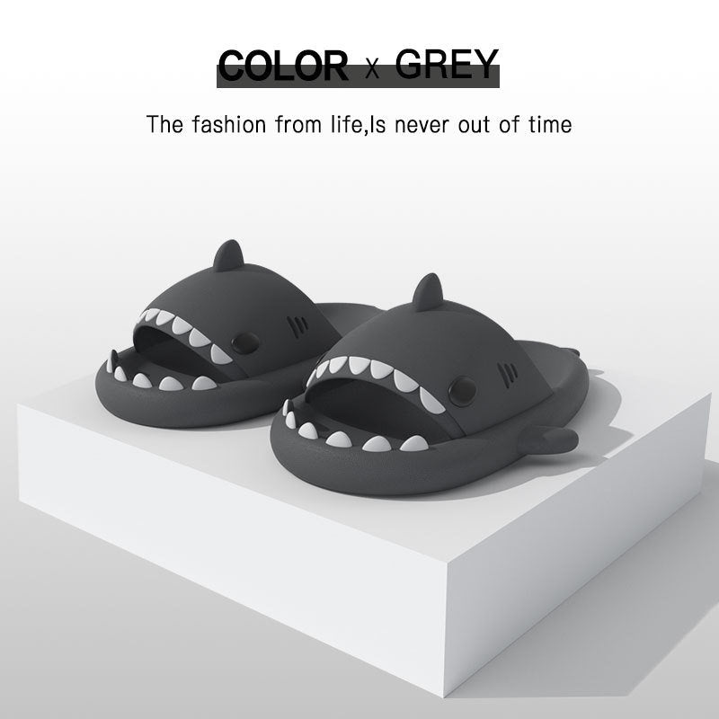 Summer Slippers Female Lovely Shark Shape Slides Outdoor Women Shoes Kids Children Flip Flops Men Couples Cartoon EVA Wholesale