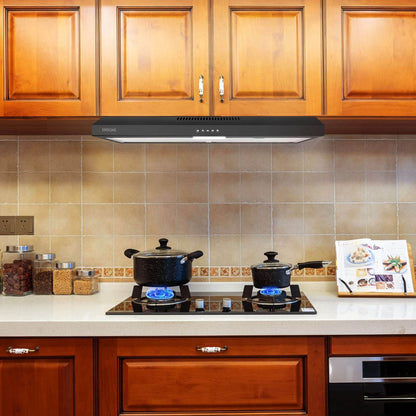 Stainless Steel Under Cabinet Range Hood Vent Cooking 230 CFM Kitchen 3 Speed cooker hood