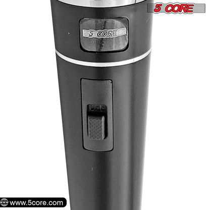 5 CORE Premium Vocal Dynamic Cardioid Handheld Microphone Unidirectional Mic with 16ft Detachable XLR Cable to ? inch Audio Jack and On/Off Switch for Karaoke Singing PM 100