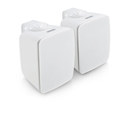 SoundPro Dual Bluetooth Weatherproof Indoor & Outdoor Wall-Mount Loudspeakers