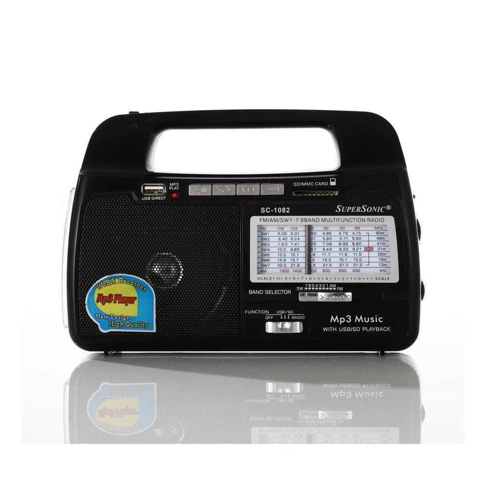 Supersonic 9 Band AM/FM/SW1-7 Portable Radio