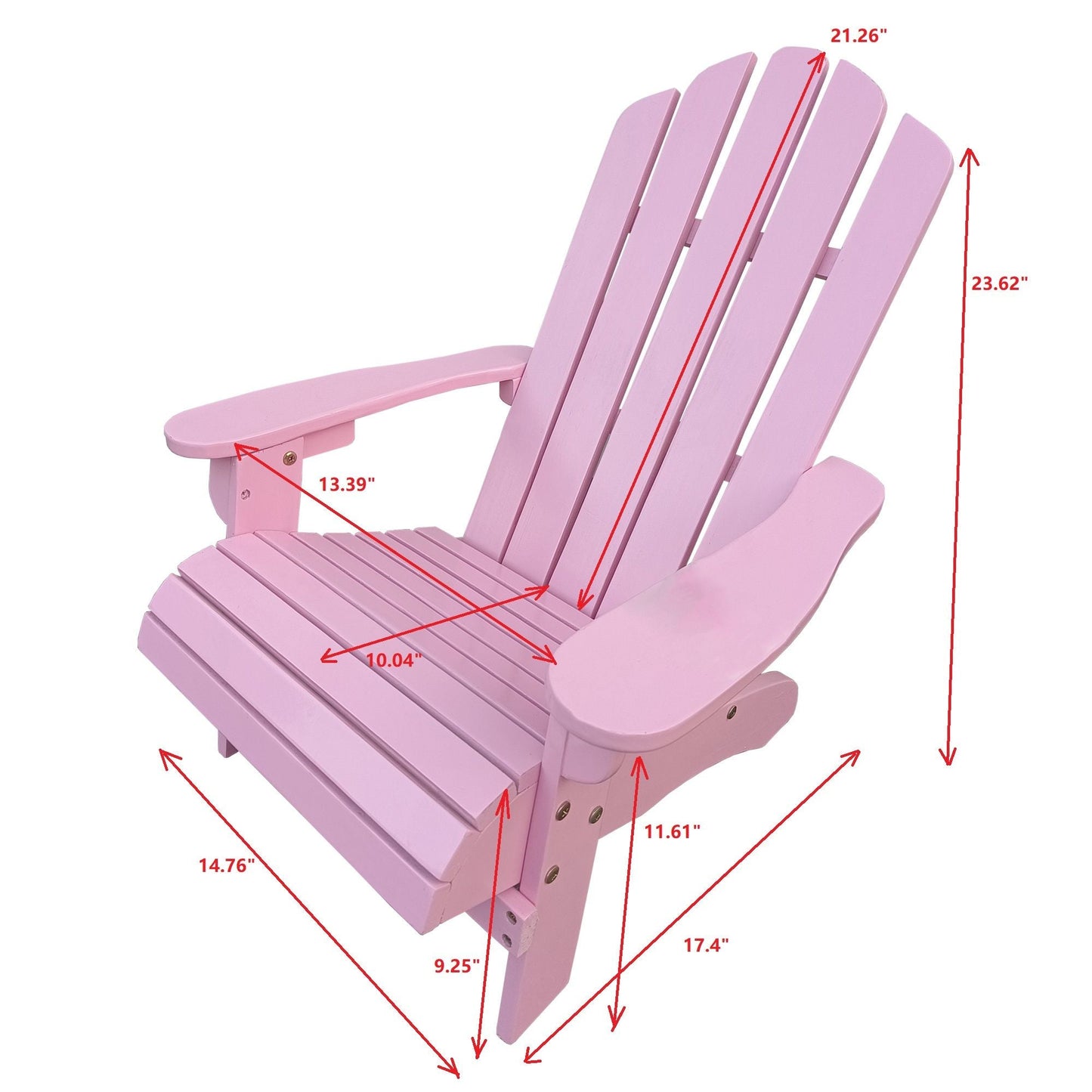 Outdoor or indoor Wood children Adirondack chair