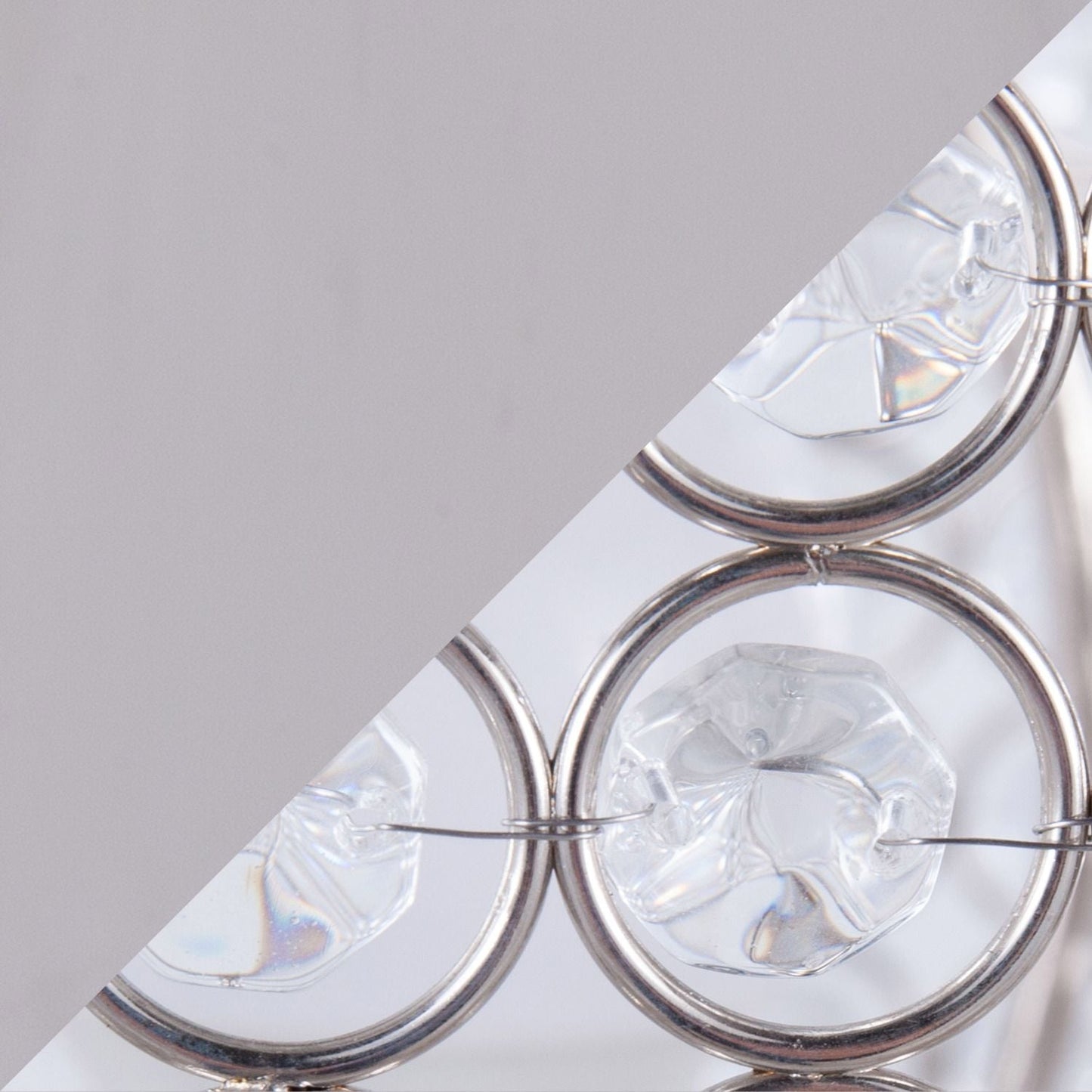 Ashland 27" Contemporary Metal Table Lamp in Polished Nickel with Round Clear K9 Crystal Beads and Polished Nickel Shade from Grandview Gallery by - Set of 2