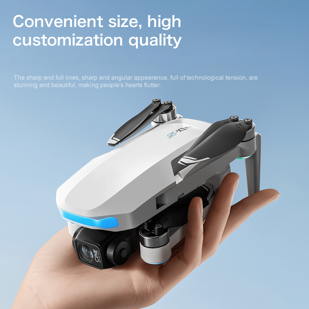 S-X1 GPS Drone, 20-30 Minute Flight, Dual HD 50fps Cameras, 3-Axis Gimbal, 5MP Stabilized Images, Auto Low Power Return, Large Screen Remote