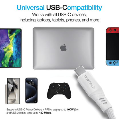 Naztech REcoil USB-C to USB-C Magnetic Cable 6ft